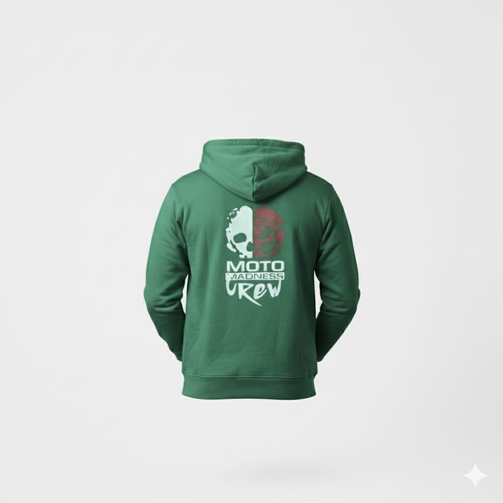 A soft fleece premium hoodie with a bold front and back graphic
