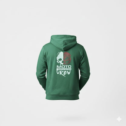 A soft fleece premium hoodie with a bold front and back graphic
